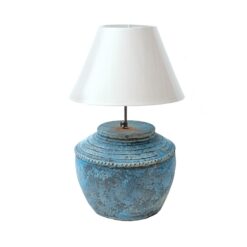 Cormorant blue table lamp